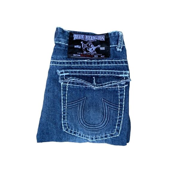 VINTAGE True Religion Jeans Size 36 BILLY SUPER T Blue - Picture 2 of 7
